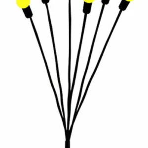 2'li Bahçe Çiti 6'lı Renkli Güneş Enerjili Led Lamba Royaleks-1085