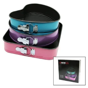 3'lü Renkli Kelepçeli Kek Kalıbı Royaleks-CLKN-992