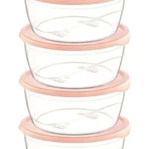 Krizma Yuvarlak Saklama Kabı 4 Lü No:1 Royaleks-ÇNK2153