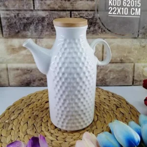 Beyaz Porselen Yuvarlak Yağlık Sütlük Royaleks-40130