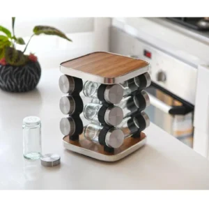 9'Lu Standlı Cam Baharat Takımı Royaleks-G2710