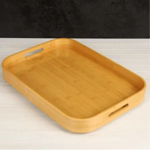 22X33 Dikdörtgen Bambu Tepsi Royaleks-700497