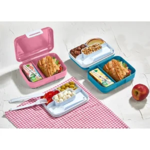 Design 2 Katlı Bölmeli Beslenme Kabı Royaleks-LV-160