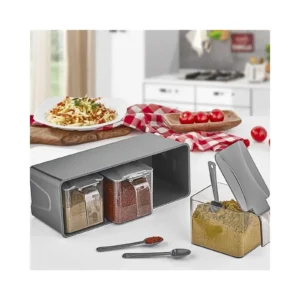 3 Lü Baharatlık Set Duvar Askılı Royaleks-L677