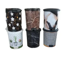 Desenli Pedallı Çöp Kovası No:3 Royaleks-MRD153