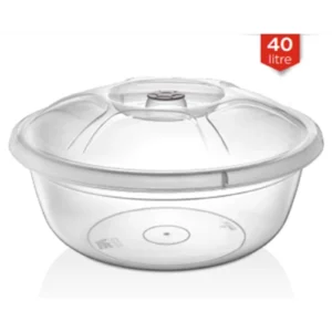 6 No Hamur Leğeni Şeffaf 40 Lt Royaleks-MRD241