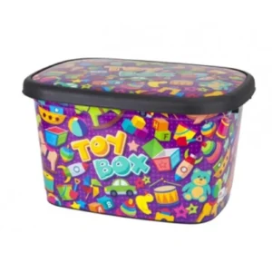 Dekorlu Oyuncak Kutusu Büyük 25 Lt. Royaleks-M11295