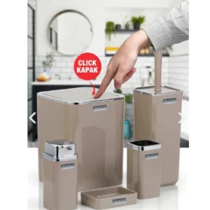 Kare Kromlu 5'li Banyo Seti Royaleks-OKY-615