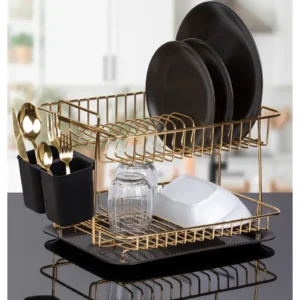 Modern İki Katlı Tabaklık Altın Royaleks-TA-787