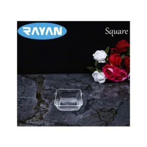Square Tekli Kare Cam Kahvaltılık Kase ROYALEKS-25057