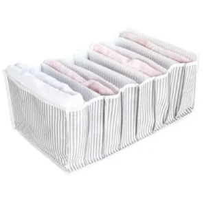 Çizgili Akordiyon Organizer L Boy 24x37x18 Cm Royaleks-EV354