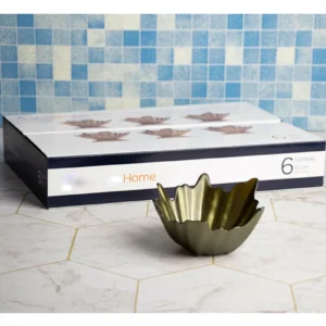 6'lı Yaprak Şekilli 13 cm. Cam Kase Royaleks-SMG05926