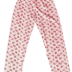 Beli Lastikli Mevsimlik Viskon Penye Pantolon Pembe