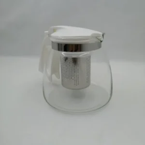 Çelik Süzgeçli Cam Demlik 900 Ml. Royaleks-8882