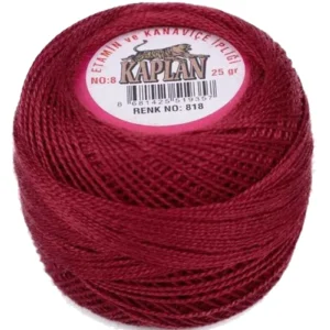 Kaplan Etamin Ve Kanaviçe İpi 8 No Kod/Renk: 818 - Royaleks