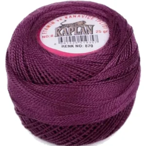 Kaplan Etamin Ve Kanaviçe İpi 8 No Kod/Renk: 870 - Royaleks