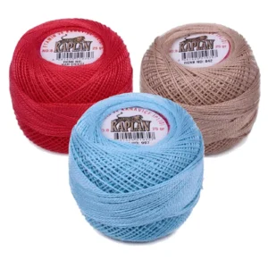 3 Adet Kaplan Etamin Ve Kanaviçe İpi 8 No Kod/Renk: NAR ÇİÇEĞİ - 842 - 997 - Ryl