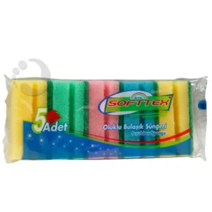 Bulaşık Süngeri Oluklu 5'li Royaleks-NRX-F552