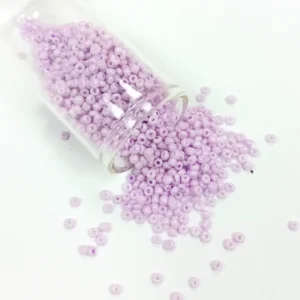 Dökme Cam Kum Boncuk (11/0) 2 mm - 20 Gram - Açık Pembe - BNC008