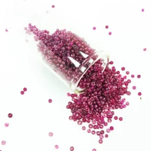 Dökme Cam Kum Boncuk (11/0) 2 mm - 60 Gram - Mor - BNC040