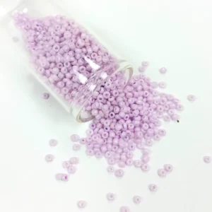 Dökme Cam Kum Boncuk (11/0) 2 mm - 60 Gram - Açık Pembe - BNC043