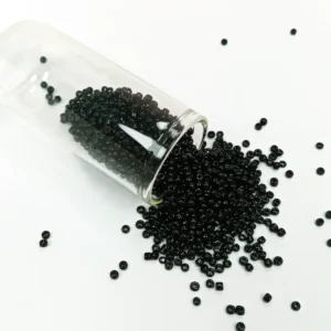 Dökme Cam Kum Boncuk (11/0) 2 mm - 60 Gram - Siyah - BNC045