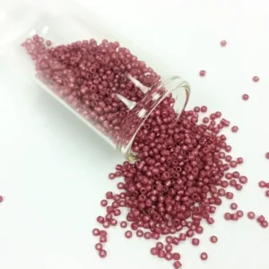 Dökme Cam Kum Boncuk (11/0) 2 mm - 60 Gram - Koyu Pembe - BNC046