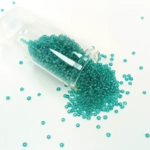 Dökme Cam Kum Boncuk (11/0) 2 mm - 60 Gram - Şeffaf Yeşil - BNC049
