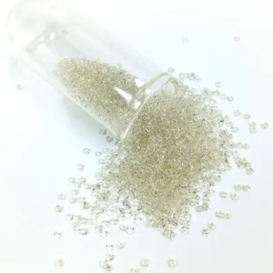 Dökme Cam Kum Boncuk (11/0) 2 mm - 60 Gram - Şeffaf Beyaz - BNC053