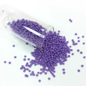 Dökme Cam Kum Boncuk (11/0) 2 mm - 60 Gram - Eflatun - BNC055