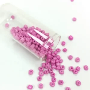 Dökme Cam Kum Boncuk Büyük Boy (6/0) 4 mm - 20 Gram - Eflatun - BNC085