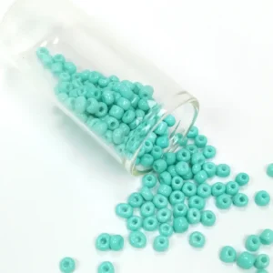 Dökme Cam Kum Boncuk Büyük Boy (6/0) 4 mm - 20 Gram - Açık Yeşil - BNC088