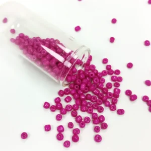 Dökme Cam Kum Boncuk Büyük Boy (6/0) 4 mm - 20 Gram - Açık Mor - BNC094