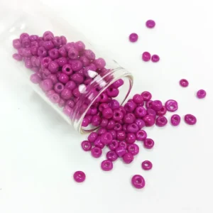 Dökme Cam Kum Boncuk Büyük Boy (6/0) 4 mm - 20 Gram - Eflatun - BNC102