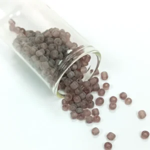 Dökme Cam Kum Boncuk Büyük Boy (6/0) 4 mm - 20 Gram - Şeffaf Gri - BNC105