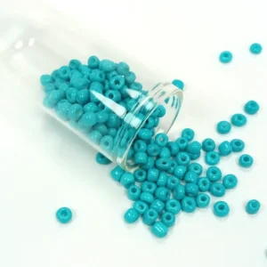 Dökme Cam Kum Boncuk Büyük Boy (6/0) 4 mm - 60 Gram - Camgöbeği Yeşili - BNC118