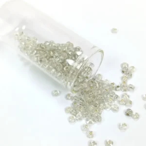 Dökme Cam Kum Boncuk Büyük Boy (6/0) 4 mm - 60 Gram - Şeffaf - BNC122