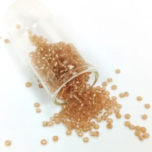 Dökme Cam Kum Boncuk (8/0) 3 mm - 20 Gram - Şeffaf Bal Rengi - BNC143