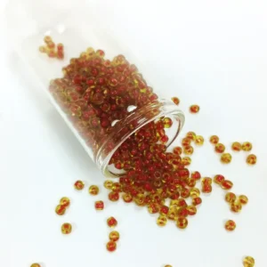 Dökme Cam Kum Boncuk (8/0) 3 mm - 20 Gram - Şeffaf Açık Kahve - BNC148