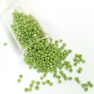 Dökme Cam Kum Boncuk (8/0) 3 mm - 20 Gram - Çimen Yeşili - BNC152