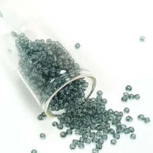 Dökme Cam Kum Boncuk (8/0) 3 mm - 20 Gram - Şeffaf Gri - BNC174