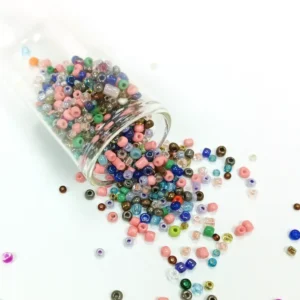 Dökme Cam Kum Boncuk (8/0) 3 mm - 60 Gram - Çok Renkli - BNC199