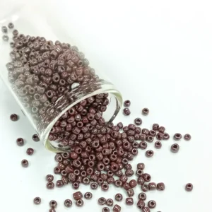 Dökme Cam Kum Boncuk (8/0) 3 mm - 60 Gram - Parlak Koyu Kestane - BNC209
