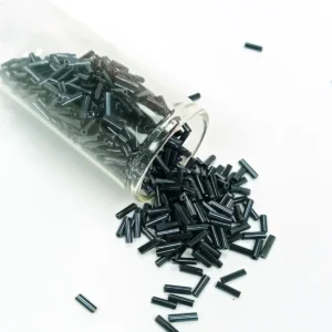 Uzun Boru Kesme Boncuk Çap 2mm Uzunluk 10 mm - 20 Gram - Koyu Yeşil - BNC227