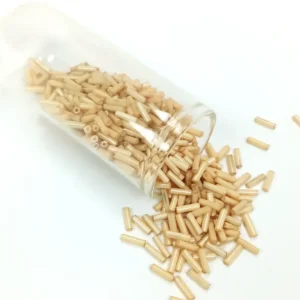 Uzun Boru Kesme Boncuk Çap 2mm Uzunluk 10 mm - 20 Gram - Koyu Krem - BNC229