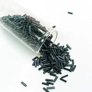 Uzun Boru Kesme Boncuk Çap 2mm Uzunluk 10 mm - 60 Gram - Koyu Yeşil - BNC266