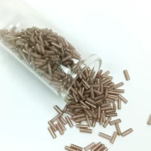 Uzun Boru Kesme Boncuk Çap 2mm Uzunluk 10 mm - 60 Gram - Duman - BNC292