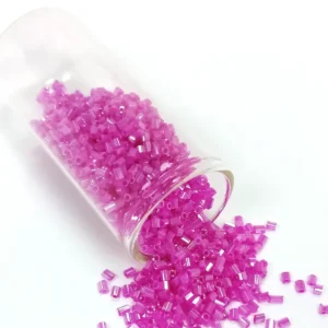Kesme Cam Boncuk 2mm - 20 Gram - Şeffaf Fuşya -BNC315