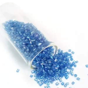 Kesme Cam Boncuk 2mm - 20 Gram - Şeffaf Mavi -BNC326