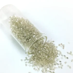 Kesme Cam Boncuk 2mm - 20 Gram - Şeffaf Gümüş -BNC330